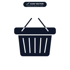 basket icon symbol template for graphic and web design collection logo vector illustration