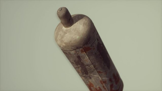 danger old rusted gas container