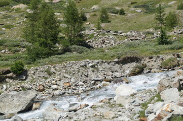 Fototapeta na wymiar Gletscherbach