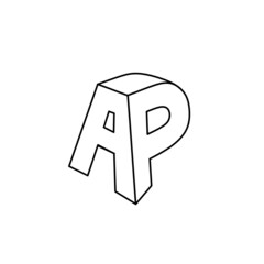 A+P letter combination logo