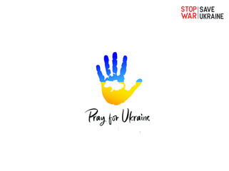 Pray for Ukraine. stop war save Ukraine. vector illustrations