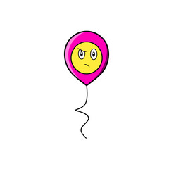 Balloons with emoticons