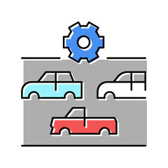choice of car body type color icon vector illustration