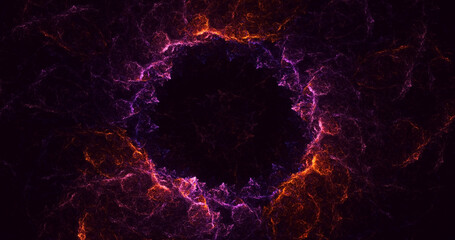 3D rendering abstract round light background