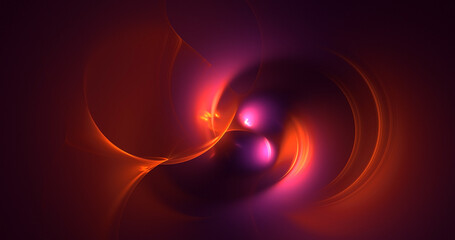 3D rendering abstract colorful fractal light background