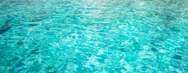 Defocused abstract sea water background. Banner.