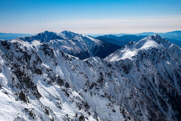 Obraz premium 見事な冬山