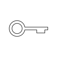 Key icon in line style