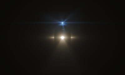 Lens Flare light over background. Easy to add overlay or screen filter over photos