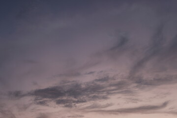 Fototapeta premium Colorful cloudy sky at sunset. Gradient color. Sky texture, abstract nature background