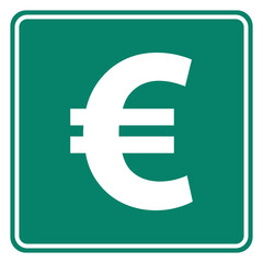 Euro und Schild