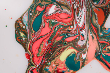 The marbling in various colors.