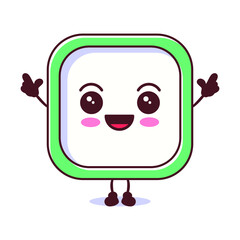 Cute alarm clock cartoon character design