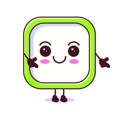 Cute alarm clock cartoon character design