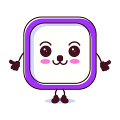 Cute alarm clock cartoon character design
