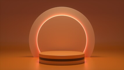 Mock up winner podium