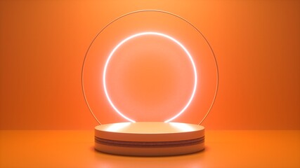 Mock up winner podium