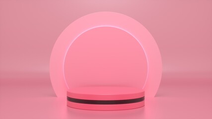 Mock up winner podium