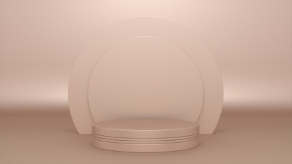 Mock up winner podium