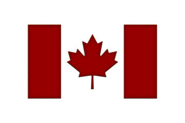 Fototapeta na wymiar Flag of the Canada embroidery designs
