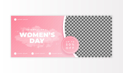 International women's day sale design