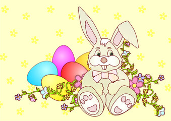 Easter spring bunny rabbit