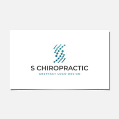 S CHIROPRACTIC LOGO DESIGN VECTOR