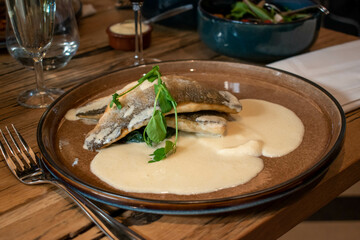 Special served fish meal 