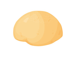 Fresh dough raw for baking. Rolled out dough for baking, pizza, cookie, biscuit, bread.