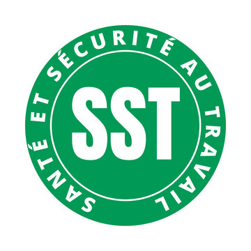 Symbole SST santé et sécurité au travail