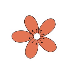flower icon logo design template
