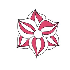 flower icon logo design template