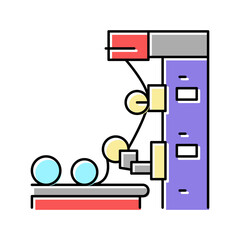 production wallpaper color icon vector illustration