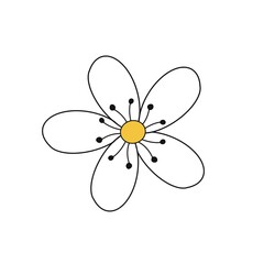 flower icon logo design template