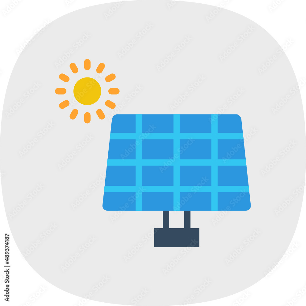 Sticker Solar Panel Icon