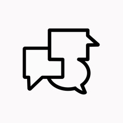 Fototapeta premium Communication Icon. High quality black style vector icons