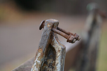 old metal fence