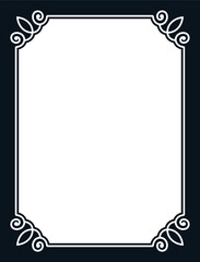 Vector frame. Store display window decoration