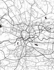 Fototapeta premium Krakow Poland City Map