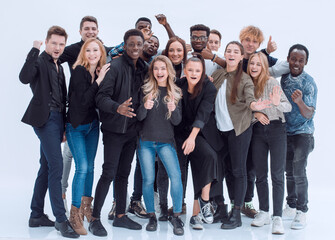 Obraz premium Casual group of people walking