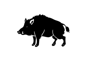 Plakat wild boar design