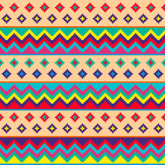 Ethnic pattern colombian wayuu	
