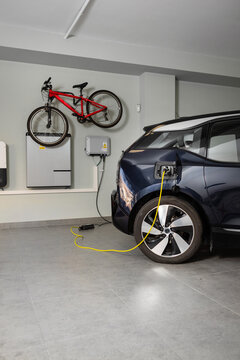 Particular Electric Vehicle Charging Station at home.