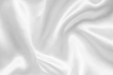 Abstract white fabric with soft wave texture background