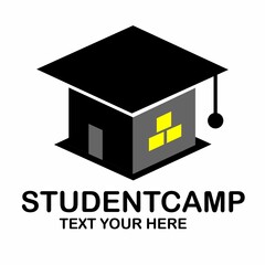 student camp vector logo template illustration.This logo suitable for business