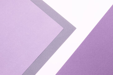 Two layered cardstock background geometric design top view.