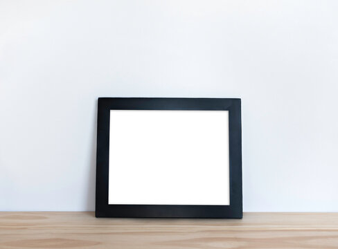 Black Picture Frame Mockup with 8x10 Opening
