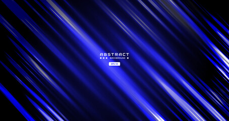 dark blue background with abstract light square shape, arrow, dynamic and sport banner concept.