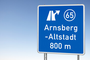 Ausfahrt Arnsberg, Altstadt, Autobahn A46