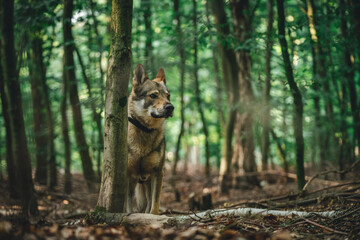 wolf in the woods
